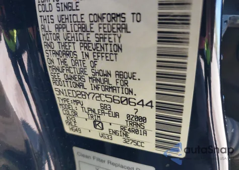 2002 Nissan Xterra Xe from USA, damaged, VIN 5N1ED28Y72C560644